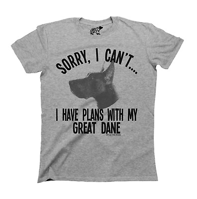 #ad Sorry I Have Plans With My Great Dane Dog T Shirt Mens Womens Unisex Dogs Gift GBP 10.99