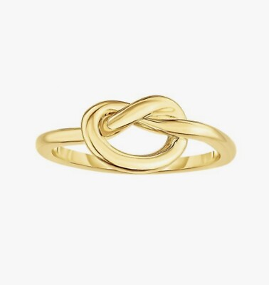 #ad 14k Yellow Real Gold Love Knot Ring Real Gold Ring 14k Fancy Size 7 $366.00