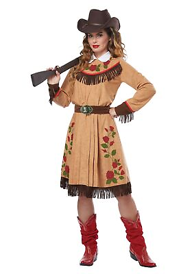 #ad Annie Oakley Womens Costume Dress Cowgirl Wild West Western Outlaw Adult Miss $46.02