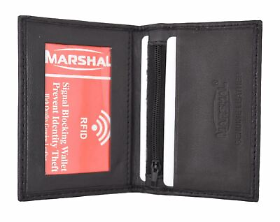 #ad RFID Blocking Slim Thin Premium Leather Credit Card ID Mini Wallet Holder Bifold $11.99