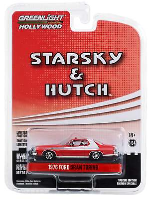 #ad Greenlight 1976 Ford Gran Torino Crashed Version Starsky amp; Hutch Hollywood 1:64 $6.99
