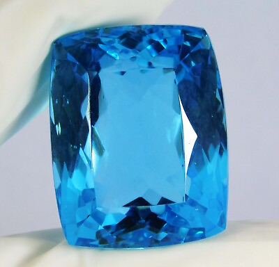 #ad Certified 121.90 Ct Natural Sky Blue Aquamarine Cushion Cut Loose Gemstone $24.12