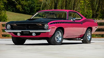 #ad 1970 PINK PLYMOUTH AAR CUDA POSTER 24 X 36 INCH SWEET LOOKING $23.99