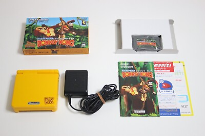 #ad Game Boy Advance SP Club Nintendo Limited Donkey Kong Edition Console amp; Game $528.16