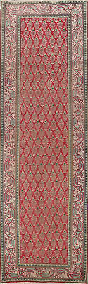 #ad Vintage Paisley Tebriz Traditional Runner Rug 3x11 Wool Hand knotted Carpet $343.00