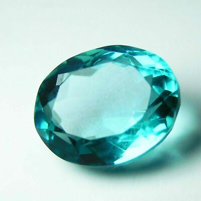 #ad 13 Ct Natural Oval Cut Ocean Blue Aquamarine Certified Loose Gemstone A $6.25