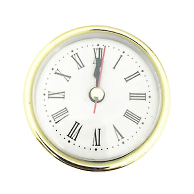 #ad 1 Set Quartz Clock Head Long Lasting High Durability Fit up Insert Round Clock $8.57
