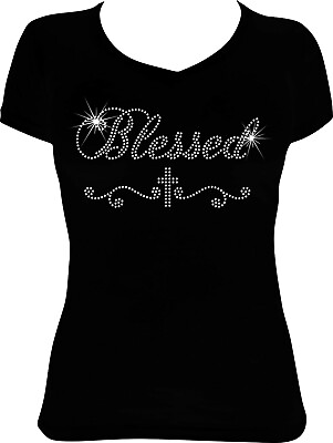 #ad Rhinestone Shirt Bling Shirt Blessed Shirt Blessed Shirt Diva Shirt $38.00