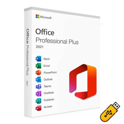 #ad #ad Microsoft Office Pro 2021 for 1 PC includes USB Flashdrive Retail $56.99