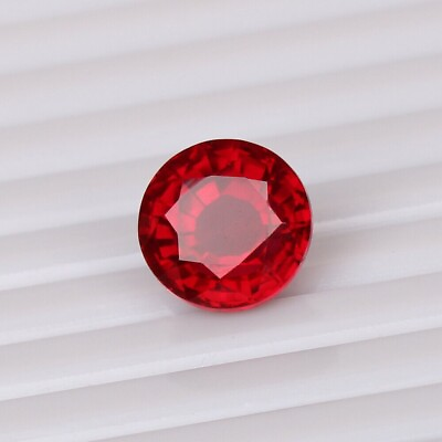 #ad Natural Ruby Red 6.10 Ct. Round Cut Mozambique Sparkling Loose Gemstone For Ring $25.19