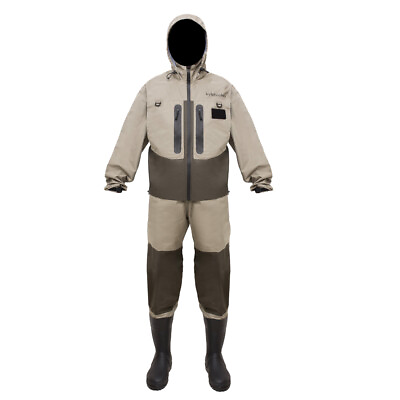 #ad Waterproof Breathable Fly Fishing Clothes Wader Jacket Wading clothing apparel $59.39