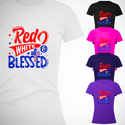 #ad Cross Blesseds Women T Shirt God Faith Christian Religious USA American Gift Tee $20.99