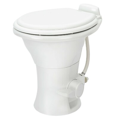 Ceramic RV Toilet Standard 18quot; H White Or Parchment Optional Hand Spray $195.95