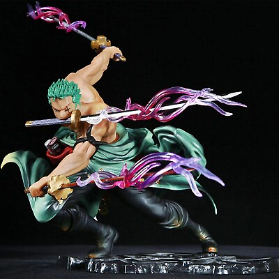 #ad Roronoa Zoro Anime Action Figure Statue Collection One Piece Gift Large 8.25quot; $32.99
