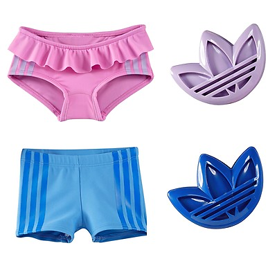 Adidas Set Baby Swim Trunks Sand Mold Girls Swimsuit Maturnity Gift Pink $11.37