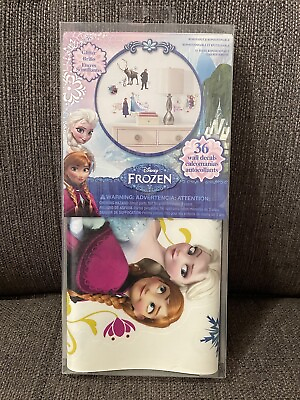 Disney Frozen Set of 36 Removable Peel amp; Stick Wall Decals Anna Elsa Olaf $9.49