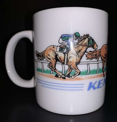 #ad Vintage KSS Kentucky Horse Race Souvenir Ceramic Coffee Cocoa Tea Mug $22.00