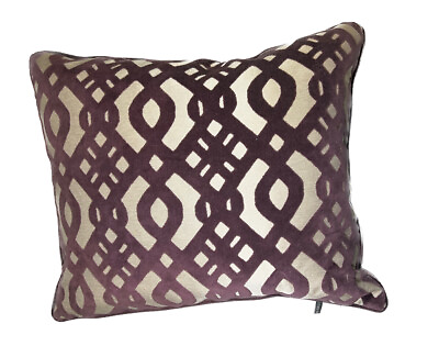 #ad Rodeo Home Damask Velvet Accent Pillow Purple Set Of 2 $38.25