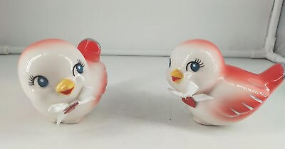 #ad TARGET SPRITZ Valentines Day Ceramic Love Bird Set of 2 Figure NEW SOLD OUT $22.00