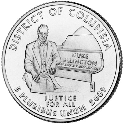 #ad 2009 P District Colum U.S Territory State Quarter. Uncirculated from US Mint $2.29