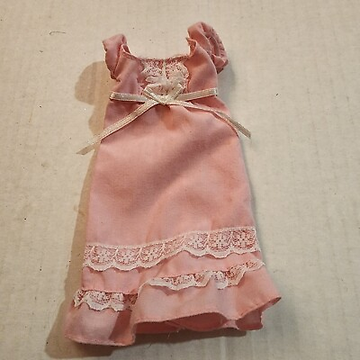 #ad Barbie Doll Clothes Pink Dress C $6.77