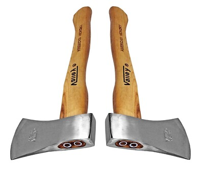 #ad 2 17quot; Valley Pro AMERICAN HICKORY Wood Handle Hatchet Axe w Polished 1.5lb Head $49.95