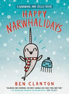 #ad Happy Narwhalidays A Narwhal and Jelly Book #5 Hardcover GOOD $4.46