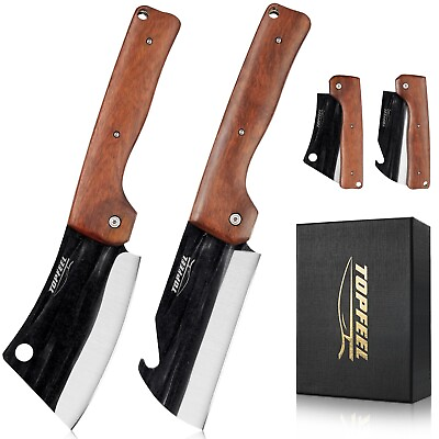 #ad Topfeel 2PCS Folding Knife with Pocket Clip Pocket Knife Mens Gift knife set... $37.07
