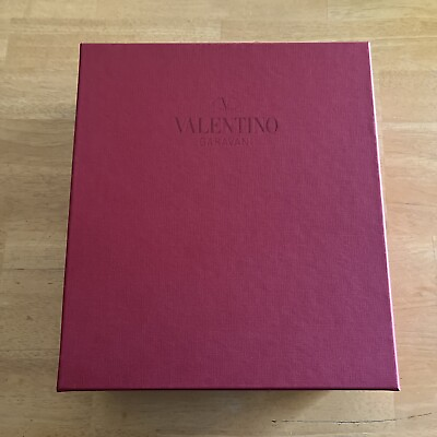 VALENTINO GARAVANI Empty Storage Gift LARGE Red Shoe Box Tissue Paper $35.00