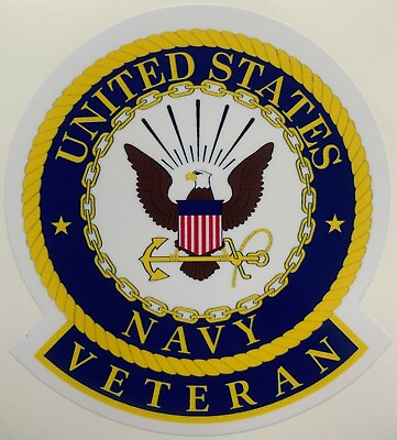 #ad US Navy Veteran Sticker Waterproof New D212 $3.49