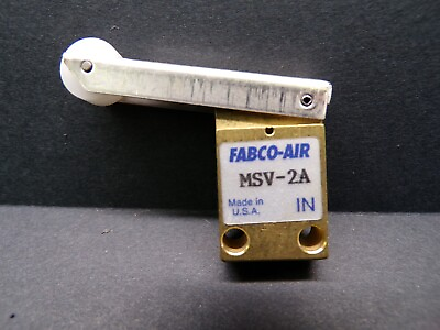 #ad Fabco Air MSV 2A micro limit air control valve. 3 way roller act. 3 port 2 pos. $25.00