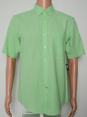 #ad Club Room #8186 NEW Men#x27;s 100% Cotton Machine Washable Button Front Shirt $5.59