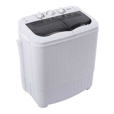 #ad #ad Zokop Portable Washing Machine with Draining Pump Laundry Washer Spin 14.3lbs $97.99