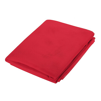 #ad 59quot; Mesh Fabric Slightly Stretchy for Backpack Pocket Normal Red 2 Yard $19.18