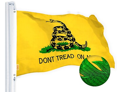 #ad Dont Tread on Me Gadsden Flag 4x6 FT Embroidered 220GSM Spun Polyester By G128 $39.99