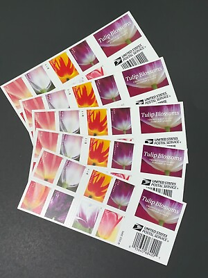#ad #ad SEALED 2023 Tulip Blossoms US Postage Forever 100 Count Stamps 5 Sheets of 20 $48.99