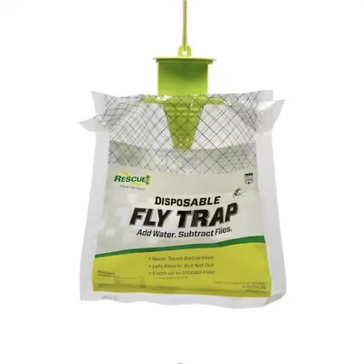 #ad #ad Rescue Outdoor Disposable Fly Trap Catcher Station Hanging Style $5.99