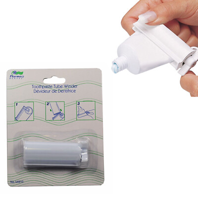 #ad 1 Plastic Rolling Toothpaste Tube Easy Squeezer Dispenser Holder Sucker Hanger $6.95
