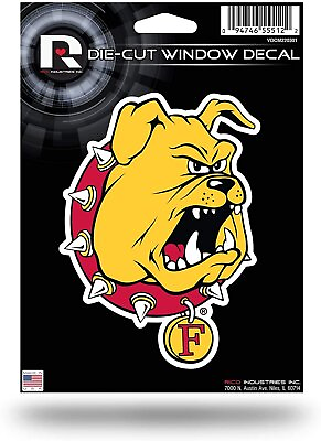 #ad Ferris State University Bulldogs 5 Inch Die Cut Flat Vinyl Decal Sticker... $11.79