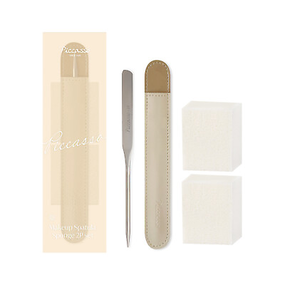 #ad PICCASSO x Ham Kyung Sik Makeup Spatula With Latex Sponges Square 2p $29.90