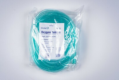 #ad Global Oxygen Supply Adult 50ft Tubing Style Green 2050G 50 NEW 1 50 FT $6.39