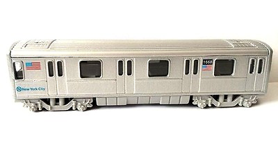 #ad NEW New York City MTA Metro subway rail train diecast model pullback and go 7quot; $5.98