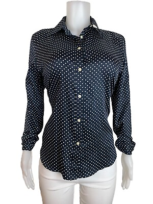 #ad Ralph Women Top Size L Multicolor Shirt Button Blouse Collared Blouse NWT. B186 $29.99
