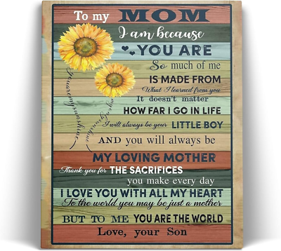#ad Mothers Day Gifts Birthday Gifts for Mom Canvas Poster Home Decor Mothers Day $38.61