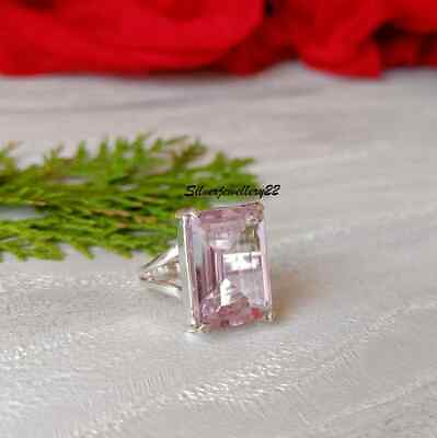 #ad Rose Quartz Ring 925 Silver Sterling Gemstone Ring Handmade Ring Stylish Rin $11.19