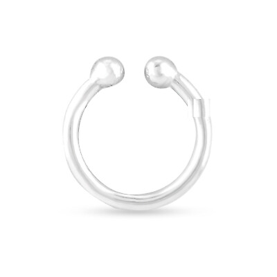 #ad Pure 925 Sterling Silver Clip Simple Nose Ring For Womens amp; Girls $8.65