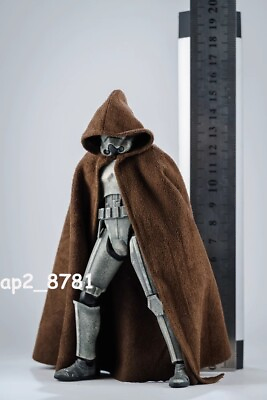 #ad 1 12 Scale Hooded Big Wired Cloak Cape Robe Coat Fr Shf 6#x27;#x27; Actiin Figure Custom $12.99