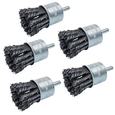 #ad Wire End Brush Twist Knotted Alloy Carbon Steel 0.020in by 1 1 8in 5 $28.74