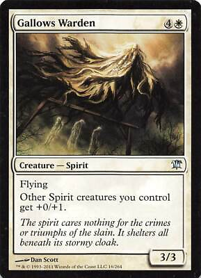 #ad 2011 Magic: The Gathering Innistrad Gallows Warden #16 2bd $1.70