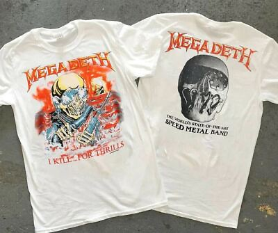 #ad MEGADETH 1988 T Shirt I Kill...For Thrill Shirt $18.99